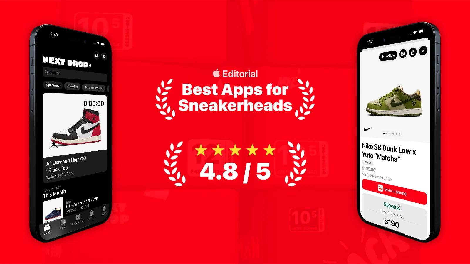 Next Drop iPhone mockups